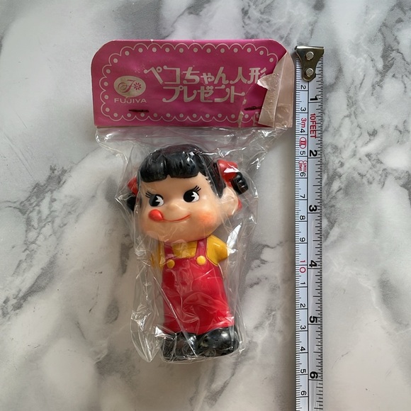 Vintage Peko-chan sofubi squeaker figure. ASIS - Picture 5 of 5